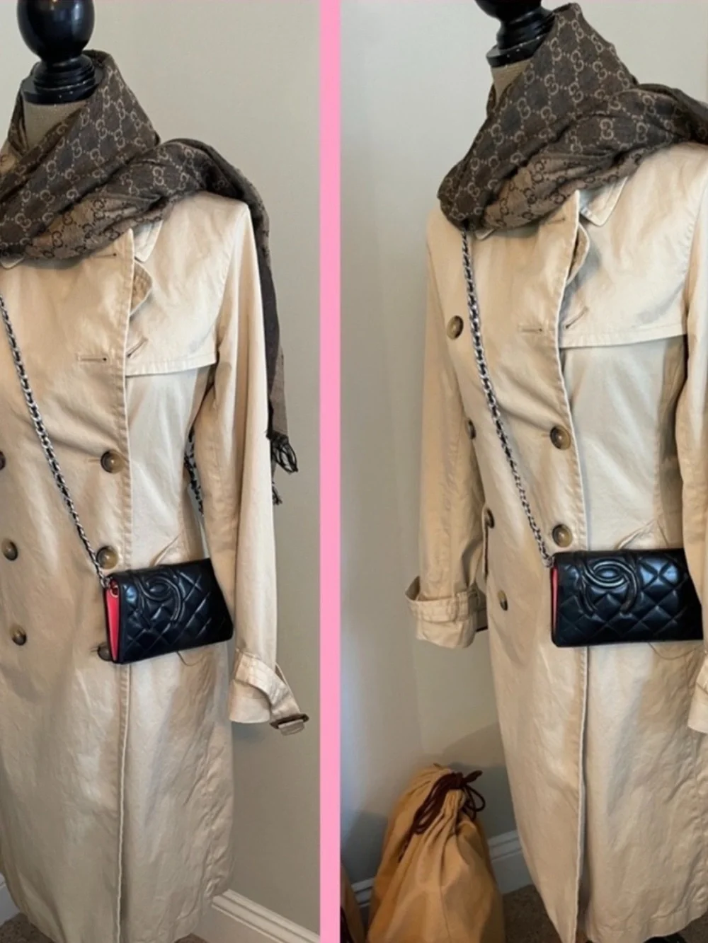 Chanel CAMBON Bifold wallet with Crossbody/Top Handle Chain